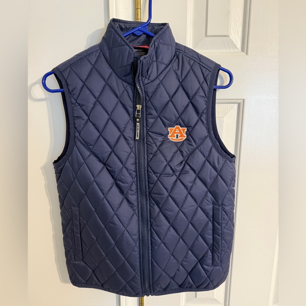 Navy Quilted Vest - Auburn